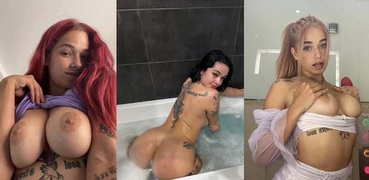 Pack de las mil caras de española tatuada Katy Sancheski